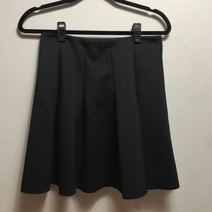 NWOT Topshop black pleated mini skirt
